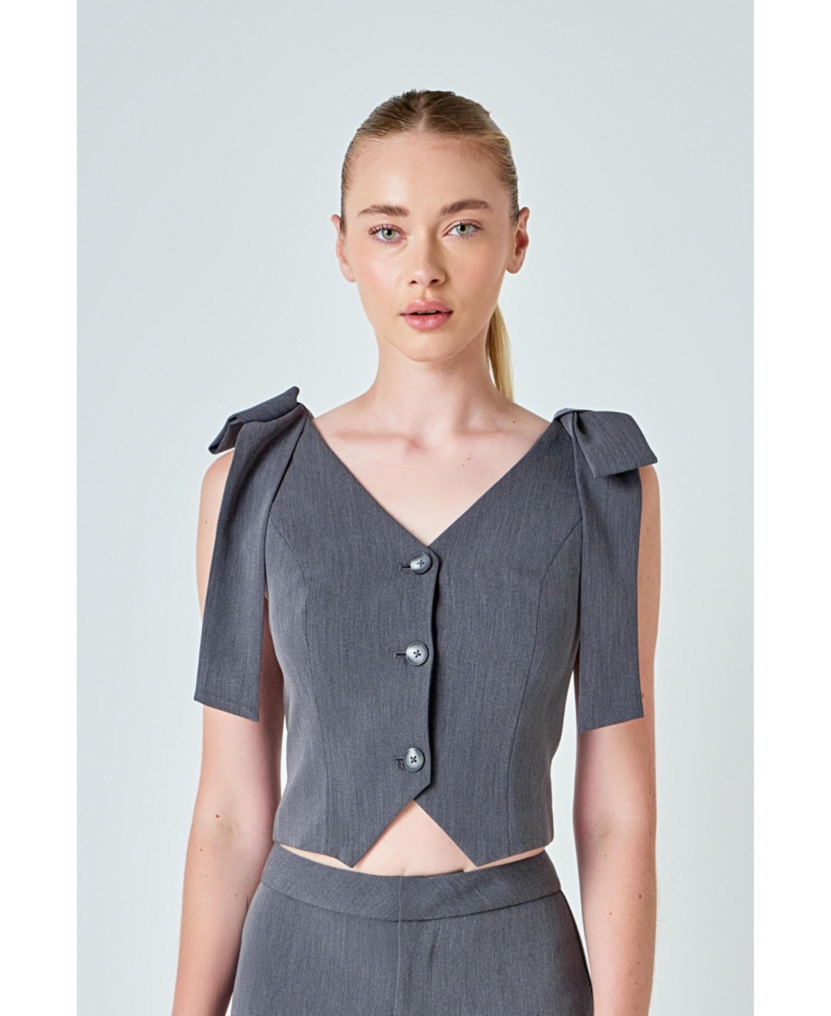 endless rose Women's Bow-Tie Strap Vest