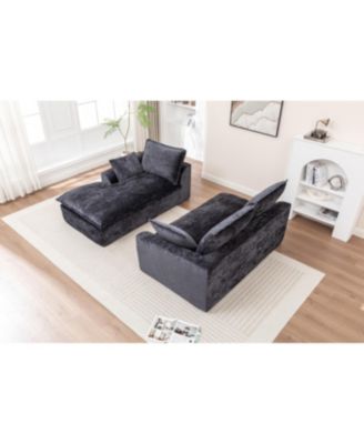Streamdale 103" Cloud Sectional Couch with L-Shape Chaise, Modern Modular Sofa
