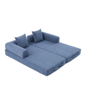 Streamdale Foldable & Compressible Sofa with Metal Frame for Small Spaces