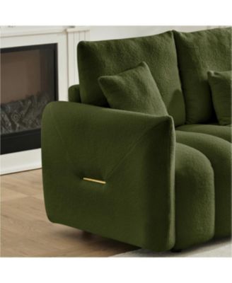 Streamdale Teddy Couch: Round, Full, Adjustable, Space-Saving Sofa Bed