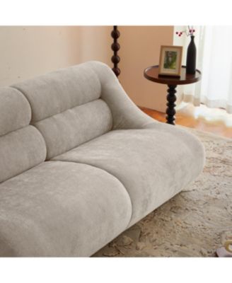 Streamdale Shoes sofa-in-a-Box, Memory Foam 2-Seater Couch, Beige