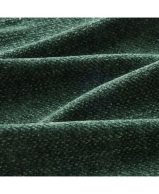 Modular U-Shaped Chenille Couch with Ottoman & Pillows, Green