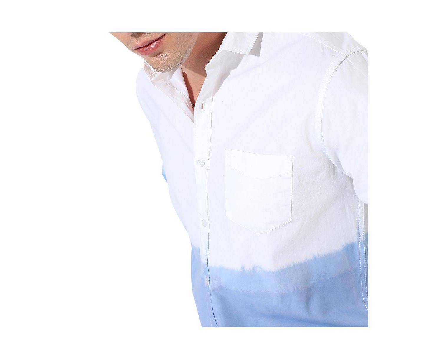 Men's Ombre Contrast Shirt