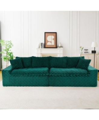 Luxury Green Turtle Velvet Multifunctional Sofa