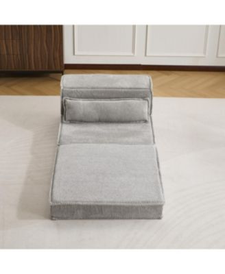 Streamdale Compression Sofa, Convertible Floor Sofa Bed, Modular Sectional Sofa, Grey