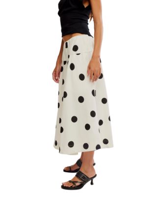 Women's Betty Drop Waist Polka Dot Pattern Skirt