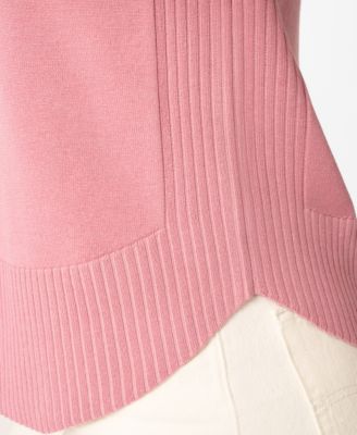 Petite Round Hem Pull-on Sweater