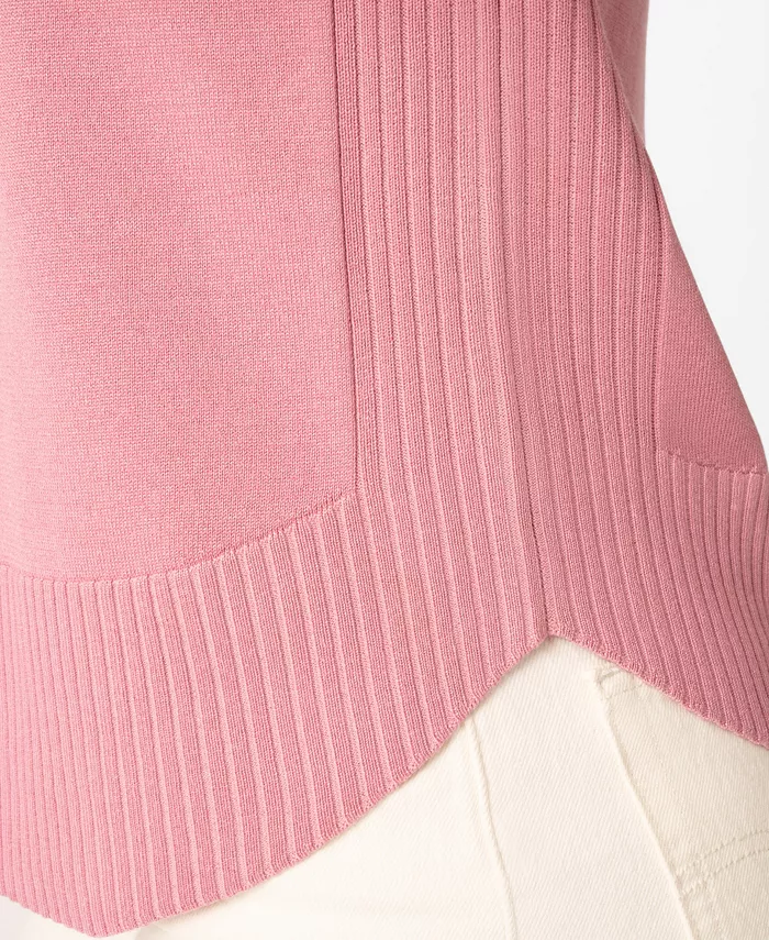 Petite Round Hem Pull-on Sweater - thumbnail 3