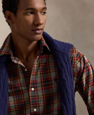 Men's Classic-Fit Plaid Performance Shirt