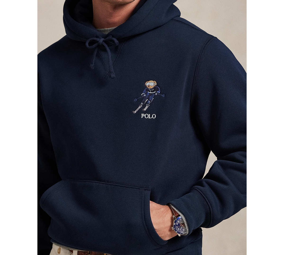 Polo Ralph Lauren Men's Bear Graphic Long-Sleeve Hoodie