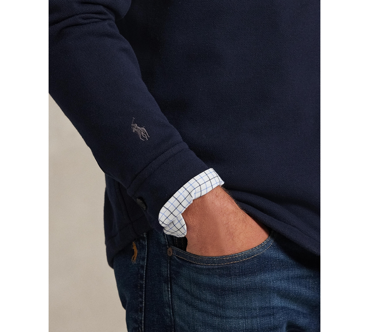 Polo Ralph Lauren Men's Long-Sleeve Double Knit Tech Hybrid Shirt Jacket