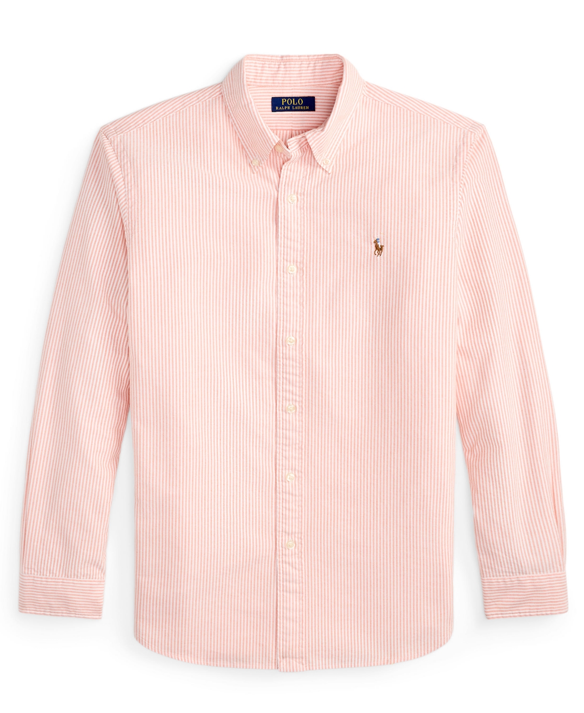 Polo Ralph Lauren Stripe Classic Fit Oxford Button-down Shirt In Pink