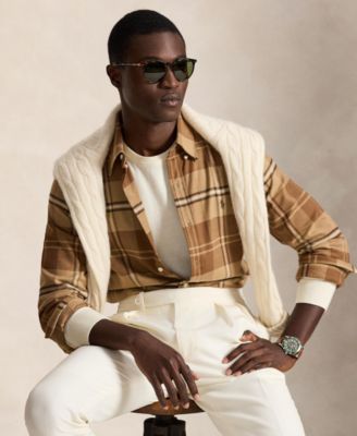 Men's Classic-Fit Long-Sleeve Checked Shirt