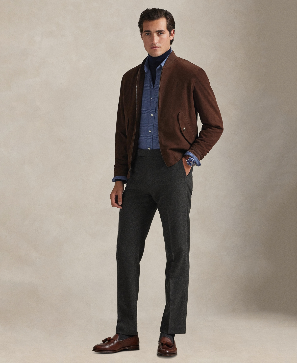 Polo Ralph Lauren Men's Classic-Fit Brushed Performance Long-Sleeve Shirt