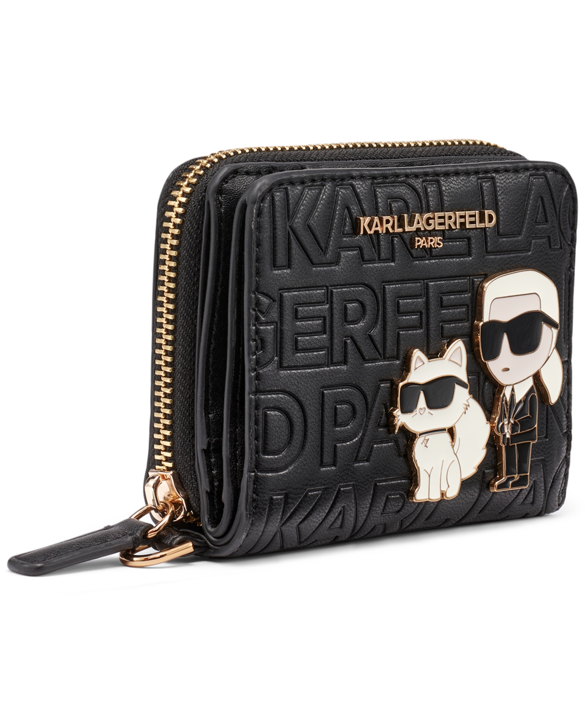 Karl Lagerfeld Meribel Top Zip Wallet In Black