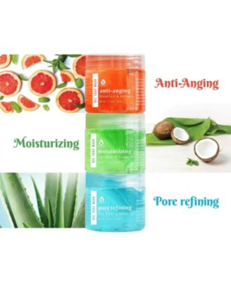 3 Pack Facial Therapy Gel Face Mask With Mask Applicator