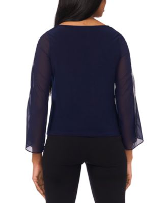Petite Pull-On Cowl Neck Top