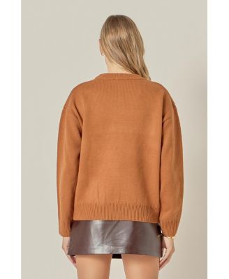 Women's Crewneck Statement Sweater