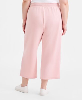 Plus Size Lux Soft Cropped Wide Leg Pants