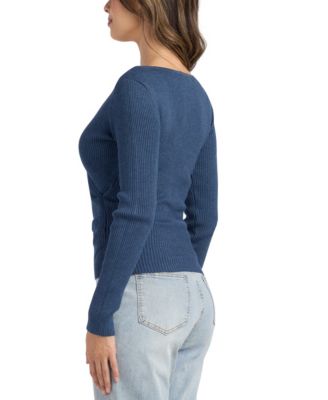 Women's Long-Sleeve Wrap Sweater