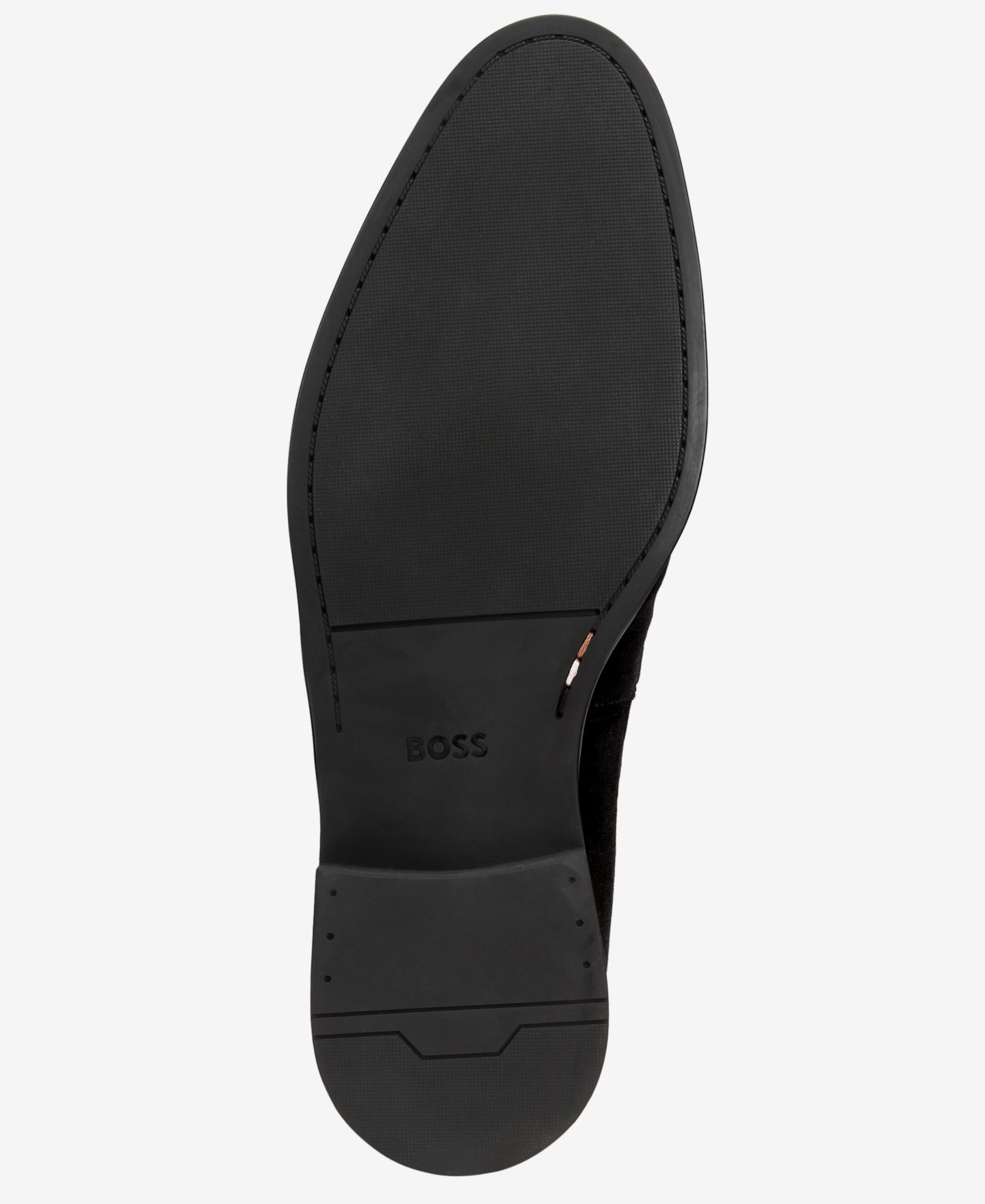 Мужские туфли Hugo Boss Tayil Almond-Toe, цвет: Чёрный — фото 5