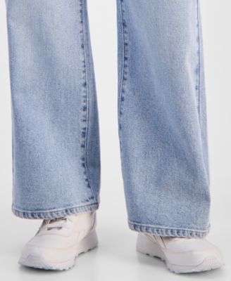Petite Tie-Waist Wide-Leg Jeans, Macy's Exclusive