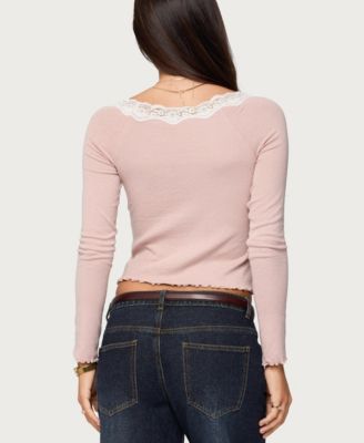 Women's Emmery Lacey Boat Neck Top