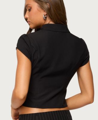 Women's Myrna Cut Out Collar Top