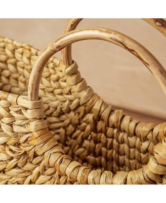 Circle Handle Palm Tote