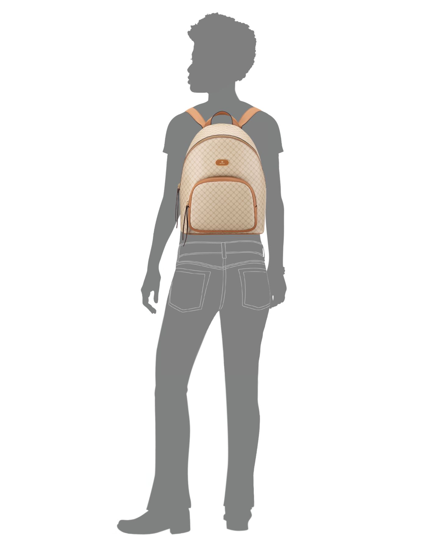 Рюкзак Nine West Tahera Small, цвет: Хаки тёмный верблюжий — фото 5