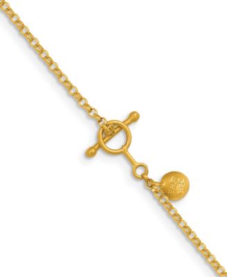 Rolo Chain Necklace in 24k Yellow Gold