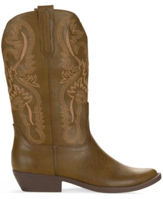Women's Denise Block Heel Western Boots, Macy's Exclusive