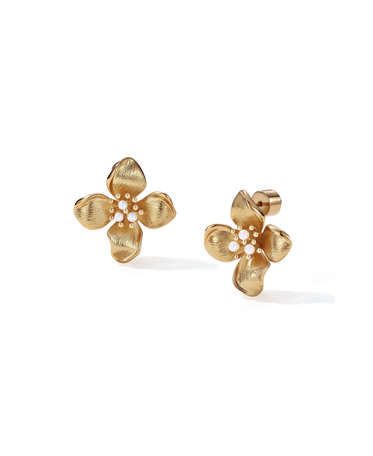 Retro Chic Large Blossom Stud Earrings