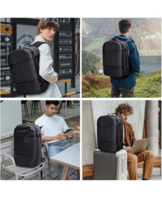 Vacuum Compression Travel Backpack, 60L Expandable VacPack with Pump, Ideal for Business Laptop Travel (Electric Air Pump Included)