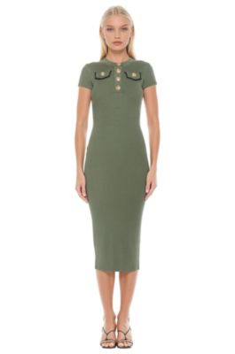 Women's Rhys Crewneck Ribbed Knit Midi Dress