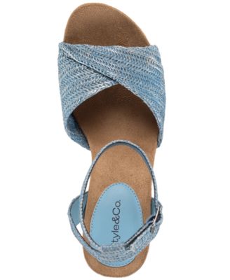 Women's Milliee Round Toe Wedge Sandals, Macy's Exclusive