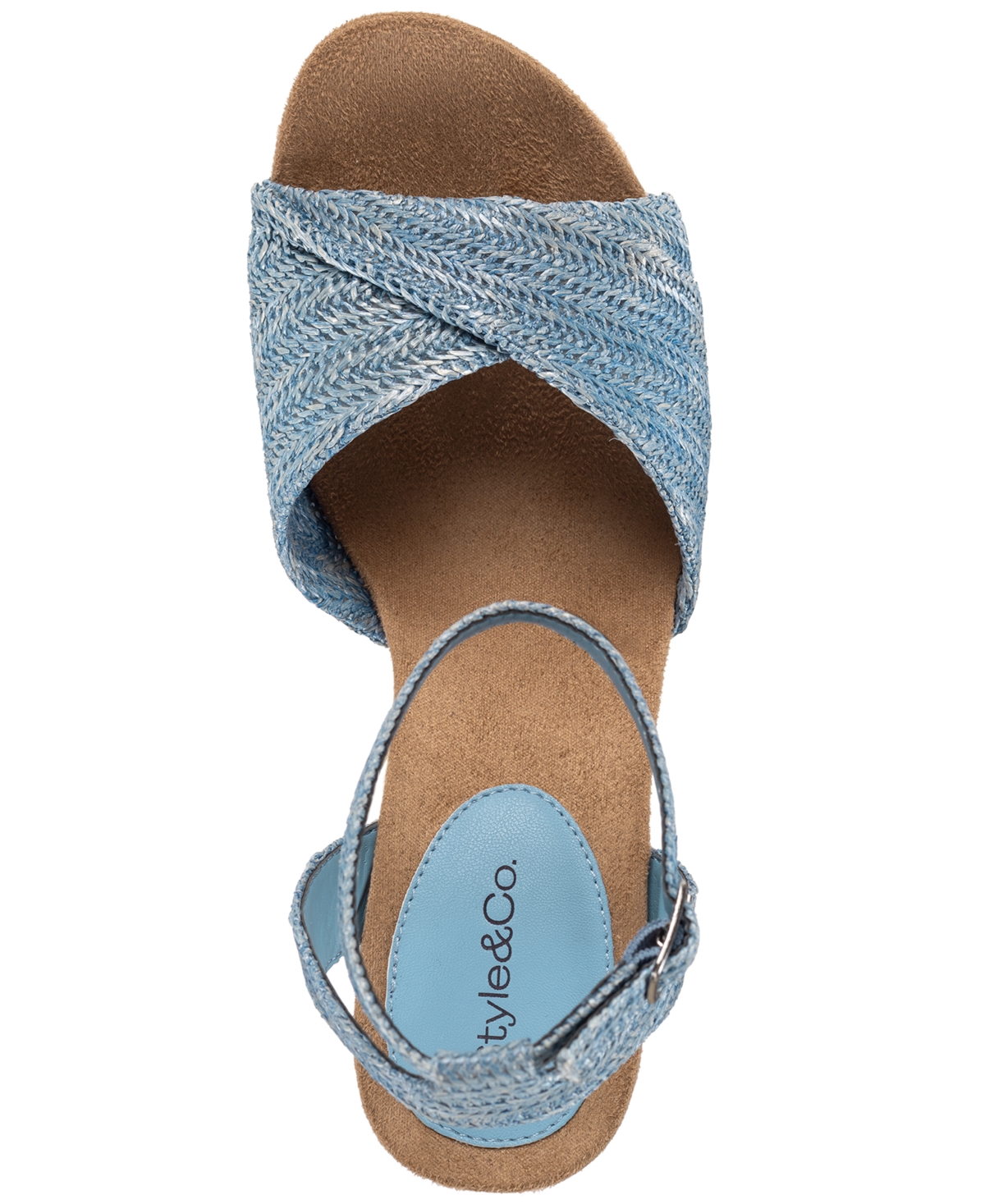 Style & Co Women's Milliee Round Toe Wedge Sandals, Macy's Exclusive