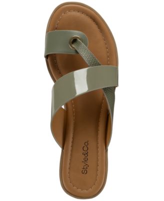 Satinne Toe-Ring Thong Casual Sandals, Created for Macy's