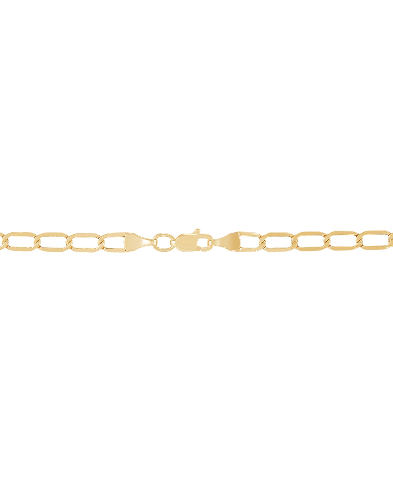 Macy's Hollow Curb Chain Necklace in 10k Yellow Gold