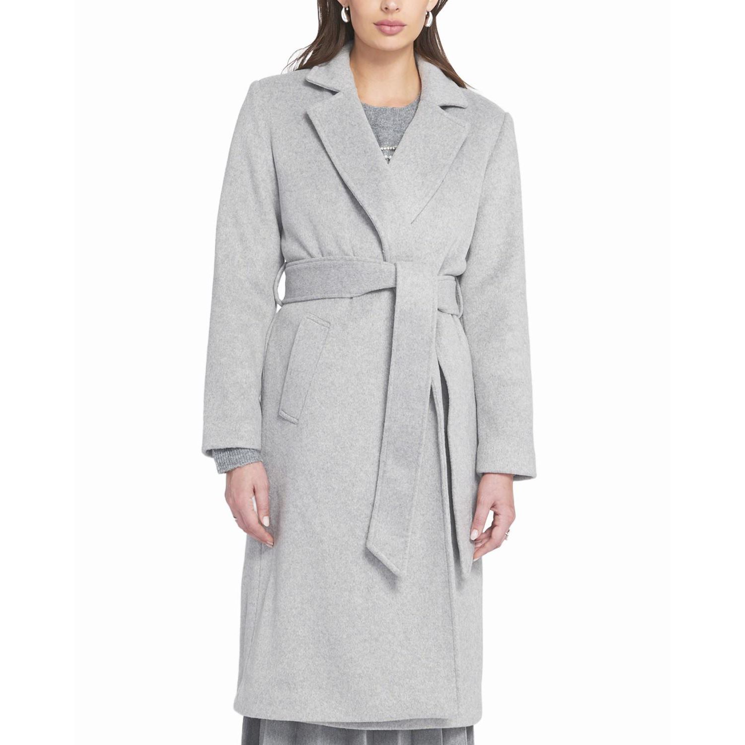 Women's Melton Wrap Coat Belted/Wrap