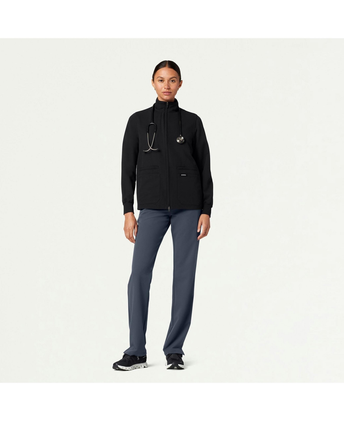 Jaanuu Women's Ceri 6-Pocket Classic Scrub Jacket