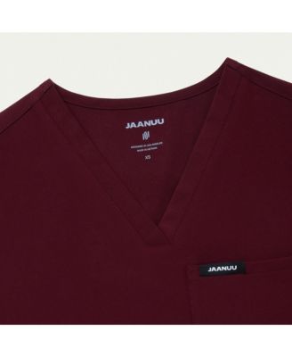 Women's Classic V-Neck Scrub Top with 1 Pocket