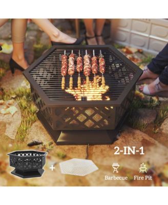 Portable Outdoor Fire Pit for Garden, Patio, or Camping Use