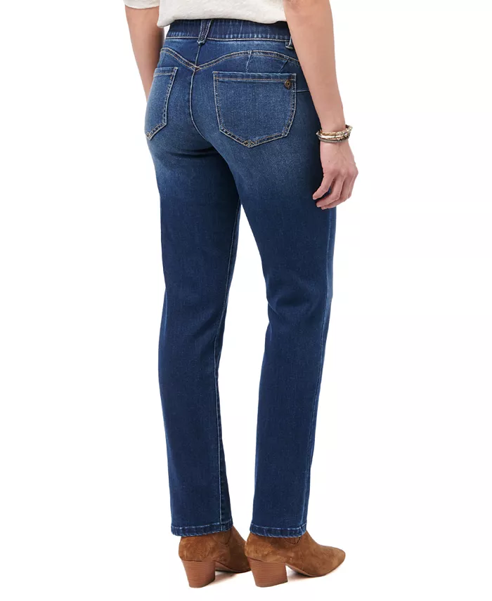 Petite AB Solution High-Rise Straight Jeans - thumbnail 3