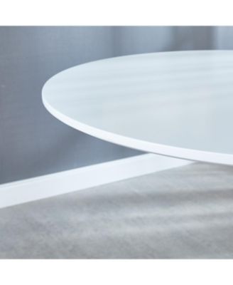 31.5" White Tulip Dining Table for 2-4 People