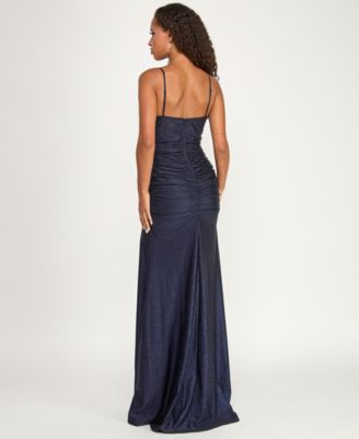 Juniors' Bodycon Glitter Gown