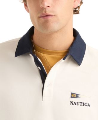 Men's Regular-Fit Kangaroo Pocket Polo Sweatshirt