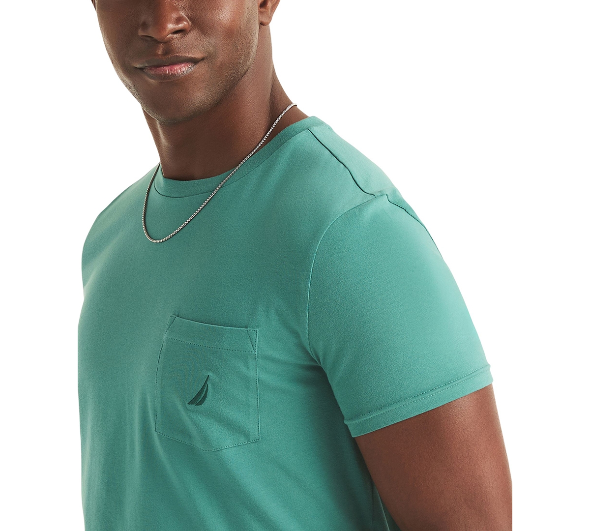 Nautica Men's Classic-Fit Solid Crew Neck Pocket T-Shirt
