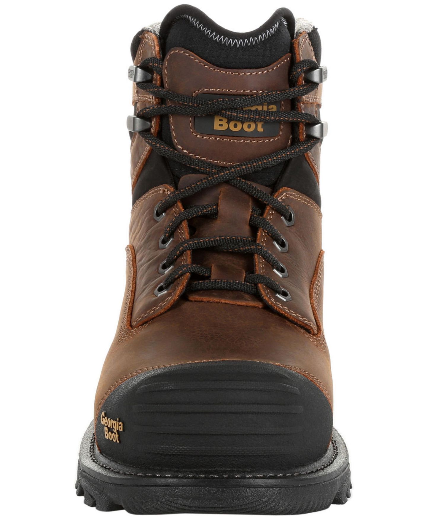 Мужские ботинки GEORGIA BOOT Rumbler Composite Toe Waterproof Work, цвет: Чёрный / Коричневый — фото 8