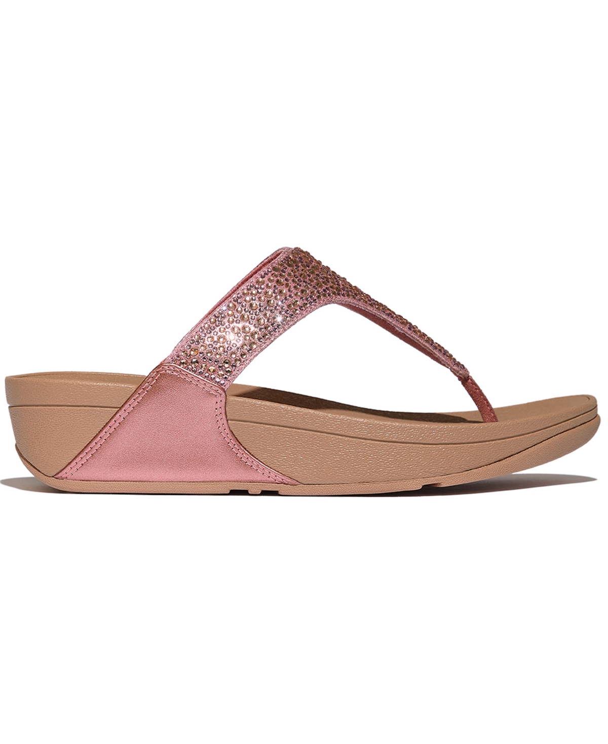 FitFlop Women's Crystal Mix-Metal Metallic Slip-On Toe-Post Sandals